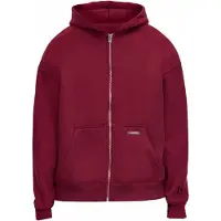 Dropsize Casaco em moletão vermelho claro
