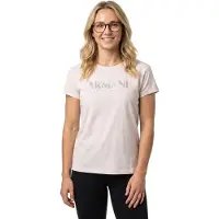 Armani Exchange para mulher. XW002778AF10356U1039 Camiseta oversize de malha com logótipo rosa (XL), Casual, Algodão, Manga curta
