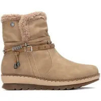 Refresh para mulher. 17325003-BEIGE Botins 173250 bege (38), 3 a 5cm, Zíper, Casual