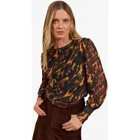 Love & roses Blusa castanho / alperce