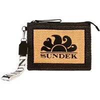 Sundek Bolsa Raffia With Embroidered Logo