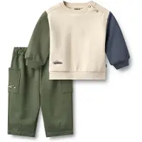 Wheat Fato de jogging 'Elliot' navy / oliveira / branco lã