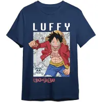 Toei Animation Camiseta De Manga Curta Monkey D Luffy Map One Piece