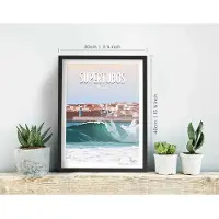 Awesome Maps Poster Dream Spot Surf Supertubos