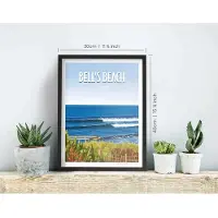 Awesome Maps Poster Dream Spot Surf Bell´s Beach