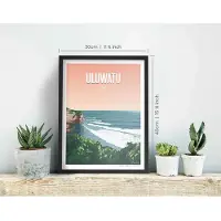 Awesome Maps Poster Dream Spot Surf Uluwatu