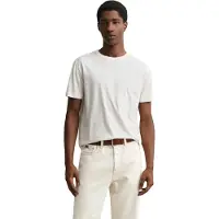 Gant para homem. 2003436 T-shirt de algodão pima branco sujo (3XL), Casual, Manga curta