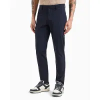 Emporio Armani para homem. 7M000509_AF14589 Calças Ventus7 azul-marinho (XXS), Casual, Poliamida
