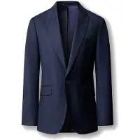 Hackett London para homem. HM4200099 Fato Wool Sharkskin azul-marinho (42/32), Sapatos de Festa, Lã, Clássico