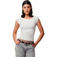 Pieces Cinto Suede Jeans