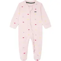Lacoste Kids Macacão De Manga Comprida Footed Croco Print