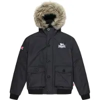 Lonsdale Casaco de inverno 'Farringdon' preto / branco