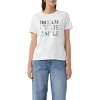 Comma Camisa azul / castanho escuro / branco