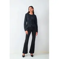 Balmohk Camisa De Manga Comprida Corset