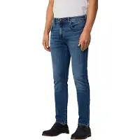 Hackett para homem. HM212695 jeans elásticos lavagem vintage fit slim azul (32/34), Casual, Algodão, Denim