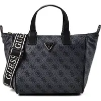 GUESS para mulher. TWNB2168019 Bolsa tote pequena logo Adrian preto (OSFA), Casual, Poliamida