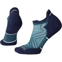 Smartwool Meias de desporto 'Run Targeted' navy / verde / branco