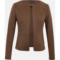 Anna field Blazer castanho escuro
