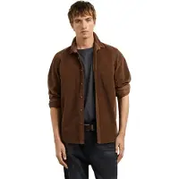 Pepe Jeans para homem. PM3091440 Camisa River marrom (XXL), Casual, Algodão, Manga comprida