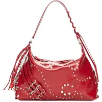Desigual , Bolsa efeito pele média, Mulher, Poliuretano, Vermelho, U