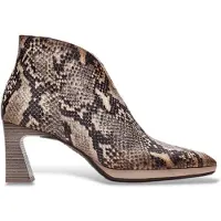 Hispanitas para mulher. HI254270 Botins de Pele Atlanta taupe (39), Couro, 5 a 8cm, Zíper, Casual, Animal print