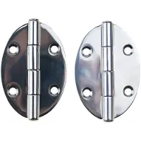 Goldenship Dobradiça Oval Em Inox 2 Unidades