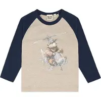 Hust & Claire Camisola 'Anton Helicopter' navy / azul claro / castanho / acinzentado