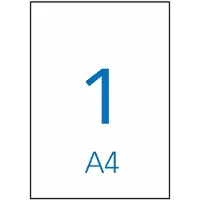 APLI Etiquetas | 210 x 297 mm Brancas 100 etiquetas