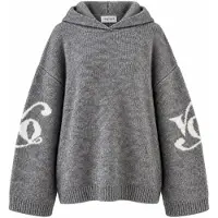 VERSTIQUE Pullover cinzento / branco