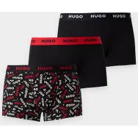 HUGO Boxers vermelho / preto / branco