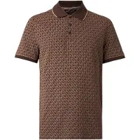 Michael Kors Camisa 'GRAMERCY' castanho / castanho escuro