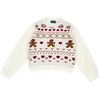 Chicco Pullover caramelo / vermelho vinho / branco