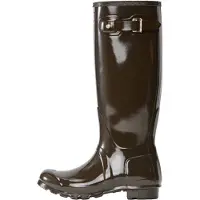 Hunter para mulher. WFT1000RGL Botas de água Original Tall Gloss Wellington castanhas (42), Marrom, Plano, Nenhum, Casual, PVC