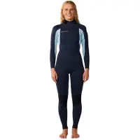 Rip Curl Fato De Neoprene De Manga Comprida Com Fecho De Correr Nas Costas Para Mulher Trad 3/2 Mm