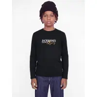 Jack & jones Junior Camisola 'JJ Jade' navy / laranja / branco