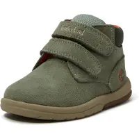 Timberland unisex para criança. TB0A6ED6EBM1 Botins de pele Toddle Tracks verde (23), Plano, Serraje, Velcro, Casual, moda infantil