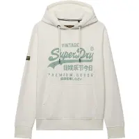 Superdry Sweatshirt 'CLASSIC' jade / branco