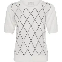 Kaffe Pullover 'KAnora Harlequin' branco casca de ovo