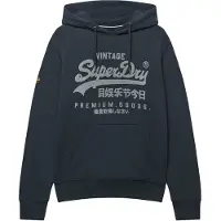 Superdry Sweatshirt 'CLASSIC' marinho / cinzento