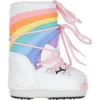 Moon Boot unisex para criança. 80D3400270 Botas Unicórnio Icon branco (31/34), Plano, Cordão, Casual, moda infantil