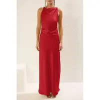 Trendyol Vestido de festa vermelho vivo
