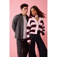 Trendyol Casaco de malha cyclam / cor-de-rosa
