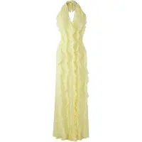 Trendyol Vestido de festa amarelo claro