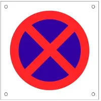 Cofan Sinal Ob12 Prohibido Parar/aparcar 600x600 Mm