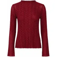 OH APRIL Camisa 'Zahara' vermelho cereja