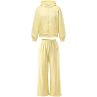 Imily Bela Fato de jogging amarelo claro / branco