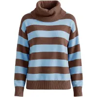 Imily Bela Pullover azul claro / chocolate