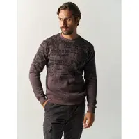 KOROSHI Pullover lamacento / preto