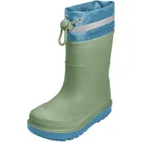 Playshoes Bota de borracha azul claro / verde claro