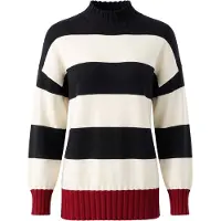 Imily Bela Pullover vermelho escuro / preto / branco natural